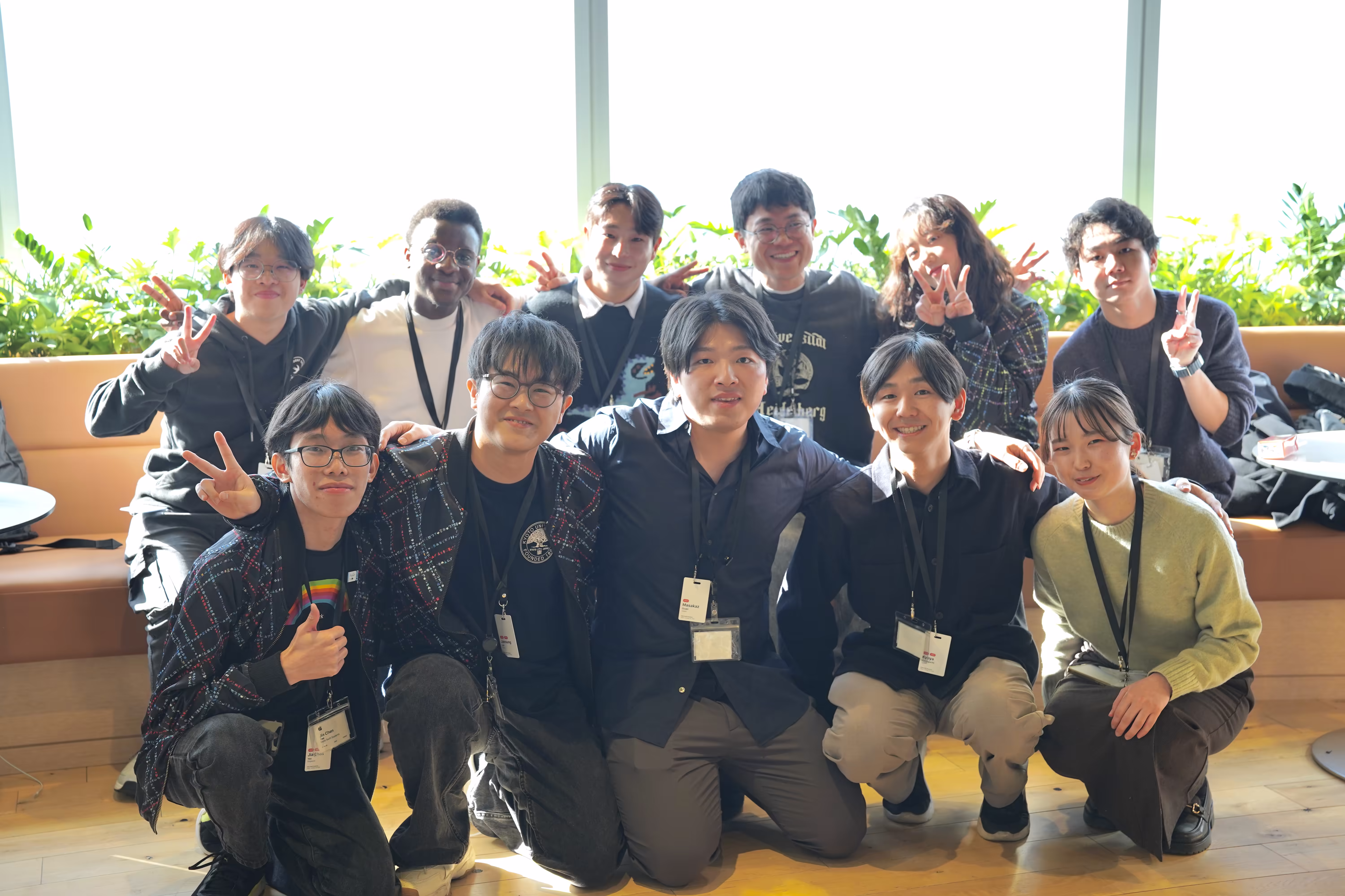 Group photo with international community organizers